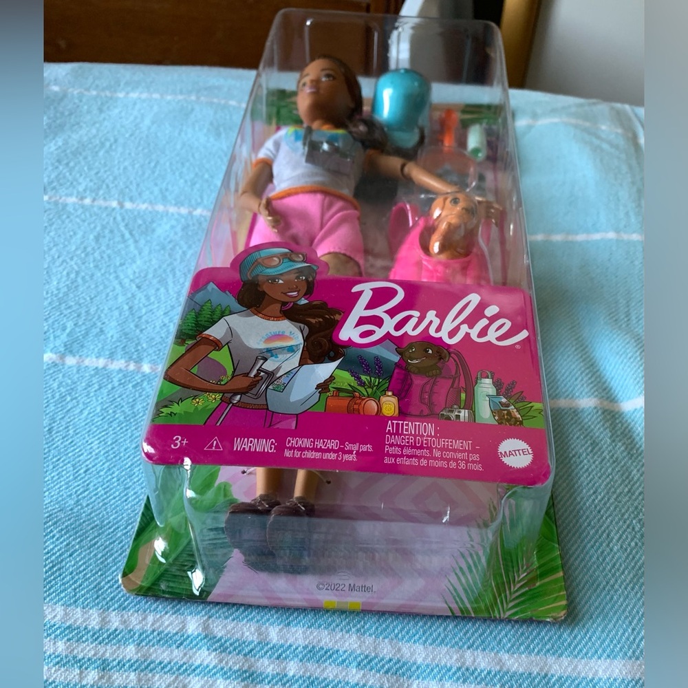 Posable Hiking Barbie, Puppy NIB - Picture 2 of 6